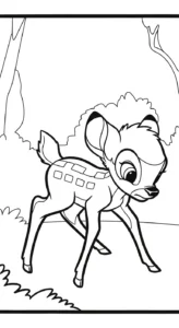 coloriage bambi updated pour enfant de 5 ans