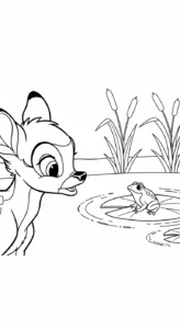 coloriage bambi updated pour enfant a imprimer gratuit