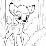coloriage bambi updated pour enfants