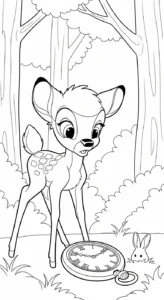 coloriage bambi updated pour enfants
