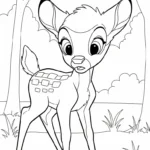coloriage bambi updated en ligne pour enfant