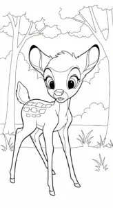 coloriage bambi updated en ligne pour enfant