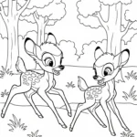 coloriage bambi updated à imprimer a4