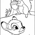 coloriage bambi updated pour enfant à imprimer