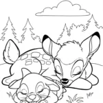 coloriage bambi updated pour enfant de 5 ans