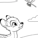 coloriage bambi updated et dessin a imprimer