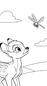 coloriage bambi updated et dessin a imprimer