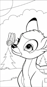coloriage bambi updated pour enfants a imprimer gratuit