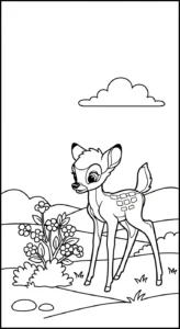 coloriage bambi updated à imprimer gratuitement pdf