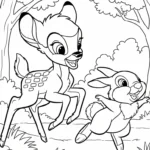 coloriage bambi updated pour enfant de 6 ans