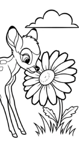 coloriage bambi updated a imprimer gratuit