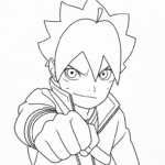 coloriage boruto updated gratuit en ligne