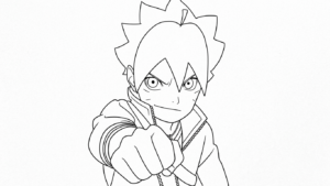coloriage boruto updated gratuit en ligne