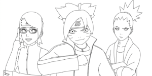 coloriage boruto updated en ligne pour enfant