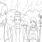 coloriage boruto updated et découpage à imprimer