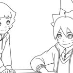 coloriage boruto updated pour enfants à télécharger