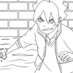 coloriage boruto updated pour enfant de 8 ans
