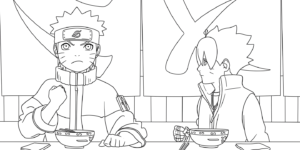 coloriage boruto updated pour enfants à télécharger