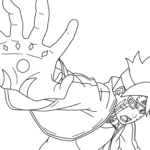 coloriage boruto updated à imprimer pour enfant de 2 ans