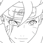 coloriage boruto updated pour enfant de 3 ans