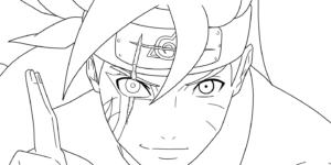 coloriage boruto updated pour enfant de 3 ans