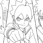 coloriage boruto updated pour enfant de 10 ans