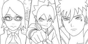coloriage boruto updated pour enfant de 10 ans