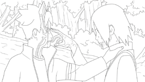 coloriage boruto updated à imprimer pour enfant de 10 ans