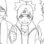 coloriage boruto updated pour enfants à télécharger