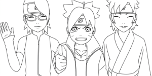 coloriage boruto updated pour enfants à télécharger
