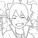 coloriage boruto updated pour bebe a imprimer