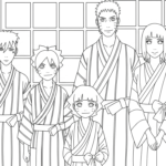 image de coloriage boruto updated pour enfant