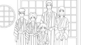 image de coloriage boruto updated pour enfant