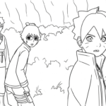 coloriage boruto updated à imprimer pour enfant de 7 ans