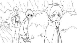 coloriage boruto updated à imprimer pour enfant de 7 ans