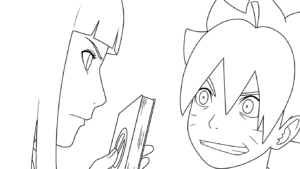 coloriage boruto updated à imprimer gratuit