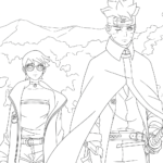 coloriage boruto updated a colorier en ligne gratuitement