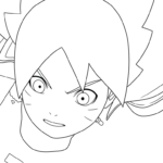 coloriage boruto updated pour enfant de 2 ans