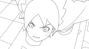 coloriage boruto updated pour enfant de 2 ans