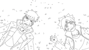 coloriage boruto updated pour primaire