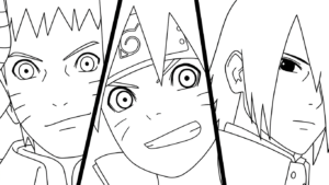 coloriage boruto updated à imprimer pdf gratuit