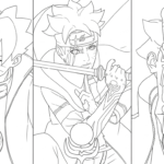 coloriage boruto updated à imprimer pour enfant de 7 ans