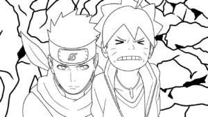 coloriage boruto updated pour enfant a imprimer gratuit