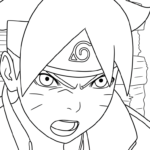 coloriage boruto updated pour enfants à imprimer
