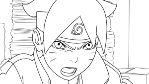 coloriage boruto updated pour enfants à imprimer