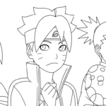 coloriage boruto updated à imprimer pour enfants