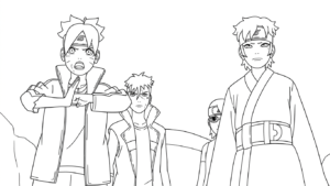 coloriage boruto updated a imprimer gratuitement