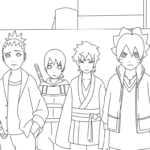 coloriage boruto updated a colorier en ligne