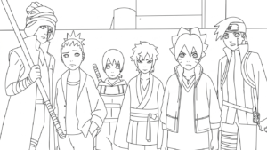 coloriage boruto updated a colorier en ligne
