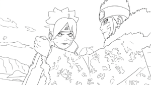 coloriage boruto updated pour enfant de 5 ans